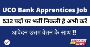 UCO Bank Apprentices Recruitment 2025