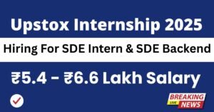 Upstox Internship 2025