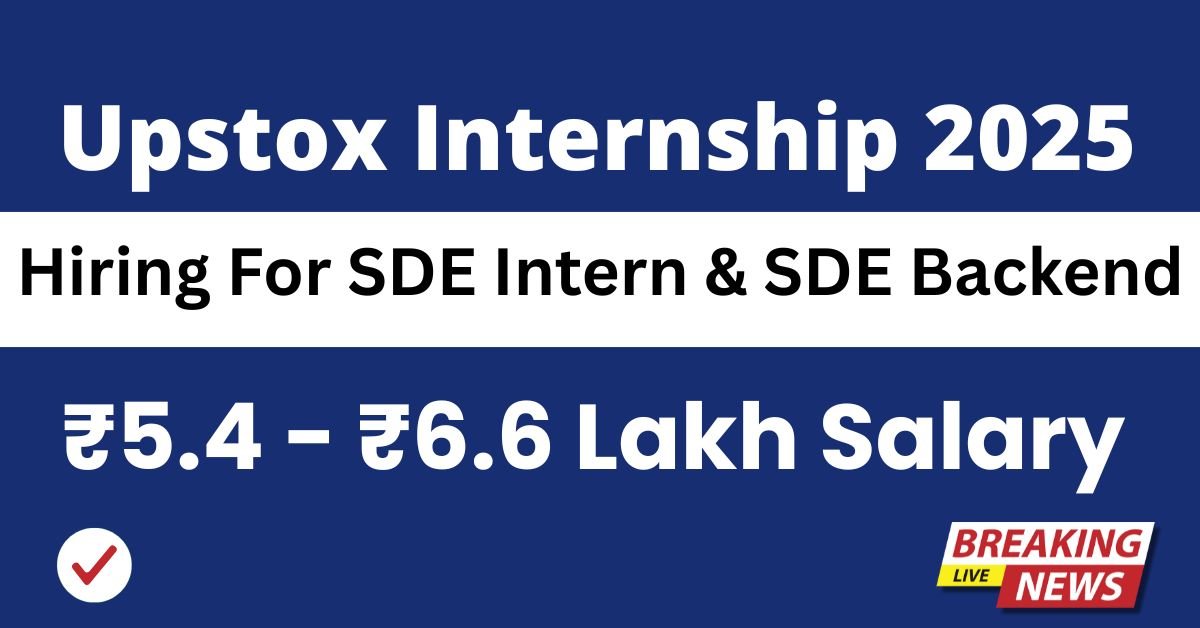 Upstox Internship 2025