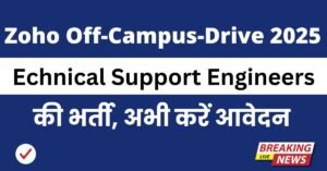 Zoho Off Campus Drive 2025
